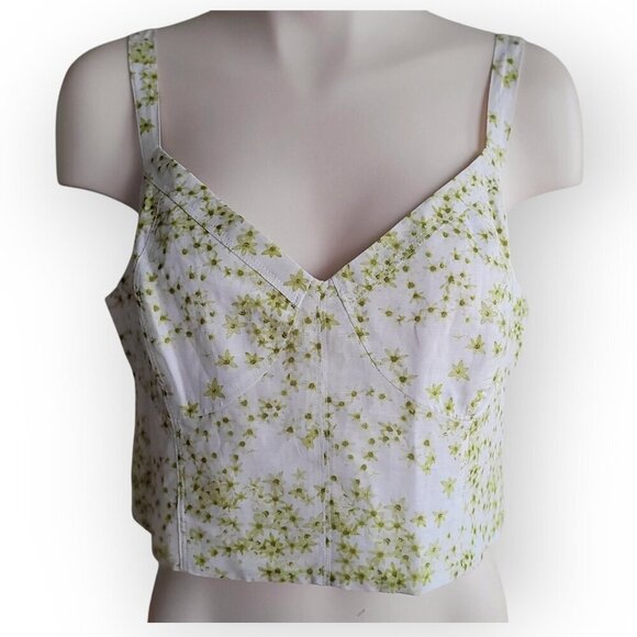 All Saints Sustainable Linen Bustier Camisole Size 12 - Picture 2 of 9